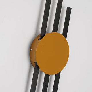 Arisha Moderne Lineare Applique Metallo/Acrilico Nero/Oro Studio