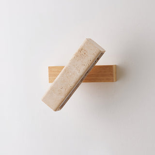 Esorora Rectangular Travertine Wall Light - Blowlighting
