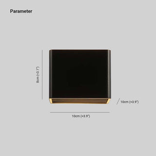Arisha Applique Quadrato Minimalista Moderno LED Metallo