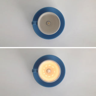Valentina Moderno Tazze Caffè Ceramica Plafoniere, Blu/Rosa/Giallo