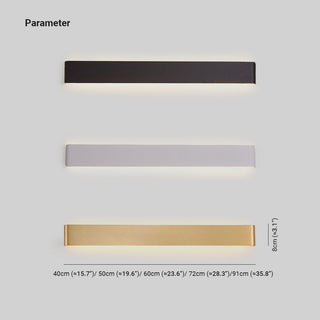 Arisha Minimalista Applique Nero/Bianco/Oro Rettangolare Bagno