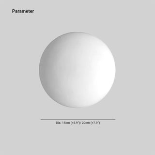 Valentina Minimalismo LED Applique Moderno Bianco Globo Forma