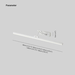 Arisha LED Applique da Interno Lineare Moderno Specchio Anteriore