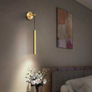 Thomasina Modern Minimalist Line Brass Wall Light - Letslighting