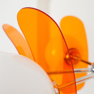 Prism Creativity Sputnik Orange Glass Acrylic Chandelier - Lamp Copper