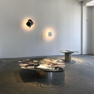 Valentina Lampada da Parete Artistica in Vetro Nero