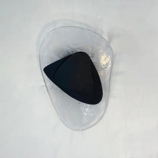 Valentina Lampada da Parete Artistica in Vetro Nero