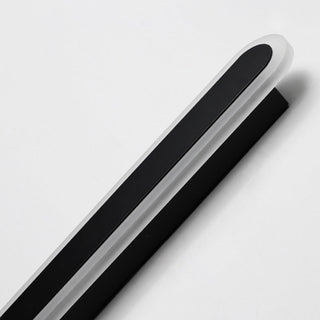 Ray Minimalista Applique da Esterni Metallo Nera Ovale Lineare