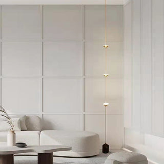 Mira Minimalista LED Insolito Lampade da Terra Metallo Lineare Snello