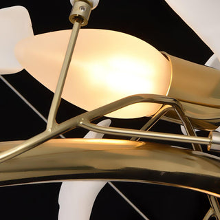 Olivia Design Bellissimo LED Lampade a Sospensione Spirale Ginkgo Biloba Metallo Ceramico  Soggiorno/Camera da Letto