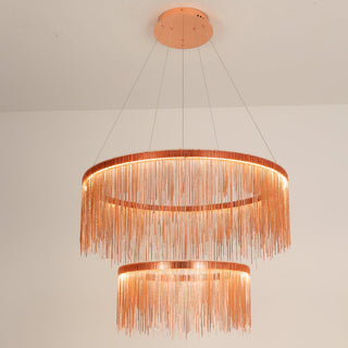 Arisha Lusso LED Lampada a Sospensione Catena Nappa