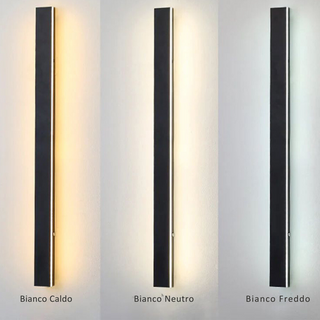 Ray Applique da Esterni Metallo Lineare Balcone Terrazza Minimalista