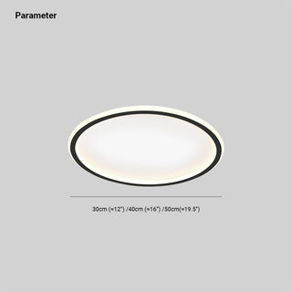 Arisha Moderne LED Plafoniere Rotonde Vuote Bianche
