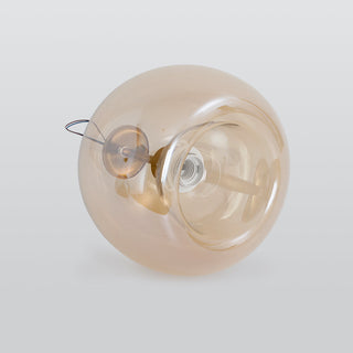 Arisha Moderno LED Lampade a Sospensione Cupola Vetro Oro/Nero Trasparente