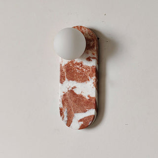 Olnoreth Premium Nordic Art Marble Glass Wall Lamp - Lamp Copper