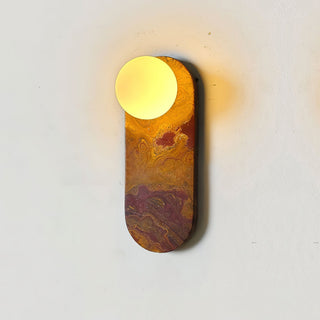 Olnoreth Premium Nordic Art Marble Glass Wall Lamp - Lamp Copper