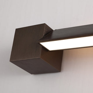 Arisha Minimalista LED Applique Nera Ruotabile Linea
