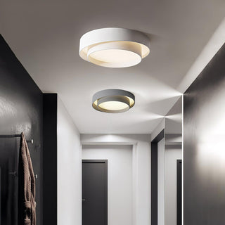 Arisha Lampada da Soffitto con Doppio Anello a Forma Cilindrica