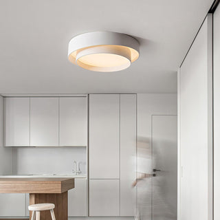 Arisha Lampada da Soffitto con Doppio Anello a Forma Cilindrica