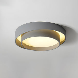 Arisha Lampada da Soffitto con Doppio Anello a Forma Cilindrica