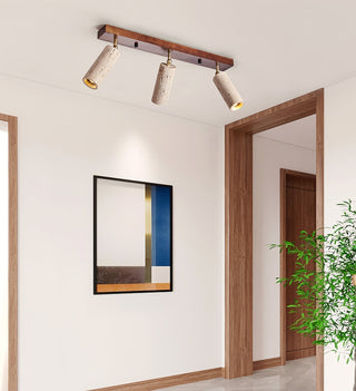Eurliryra Multi-Cylinder Travertine Track Light - Neutralighting