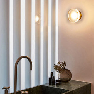 Arisha Moderno LED Piccolo Applique Trasparente Metallo Acrilico