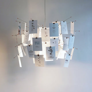 Ortheen Individual Creativity Paper Metal Chandelier - Lamp Copper