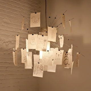 Ortheen Individual Creativity Paper Metal Chandelier - Lamp Copper