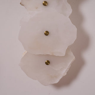 Ritta Lampada da Parete a Fiore in Alabastro