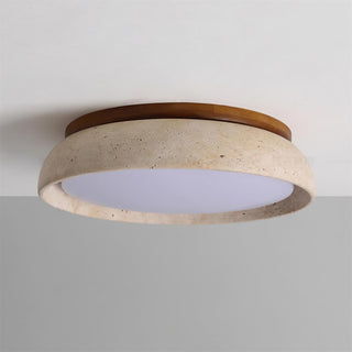 Ritta Lampada da Soffitto in Pietra Travertino