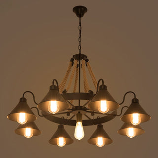 Silva Lampadari Candeliere Industriale Metallo LED Soggiorno