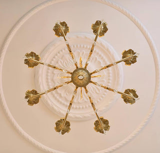Elvion Classic Brass Crystal Chandelier - Letslighting
