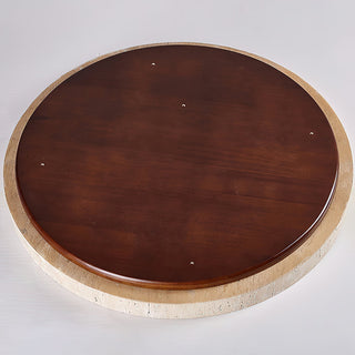 Symiror Modern Minimalist Round Travertine Ceiling Lamp - Lamp Copper