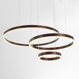 Arisha Lampada a Sospensione Metallo Nero/Oro/Caffè Tir-Cerchio Moderna