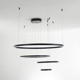 Arisha Lampada a Sospensione Metallo Nero/Oro/Caffè Tir-Cerchio Moderna