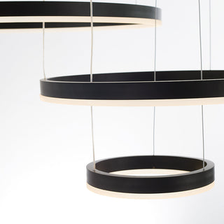 Arisha Lampada a Sospensione Metallo Nero/Oro/Caffè Tir-Cerchio Moderna