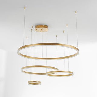 Arisha Lampada a Sospensione Metallo Nero/Oro/Caffè Tir-Cerchio Moderna