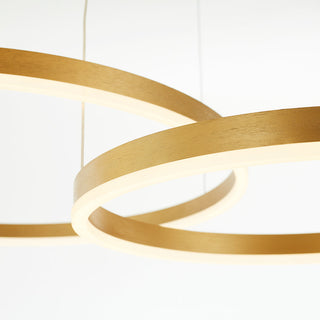 Arisha Lampada a Sospensione Metallo Nero/Oro/Caffè Tir-Cerchio Moderna