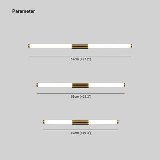 Arisha Moderno LED Applique Metallo Linea Acrilico Oro