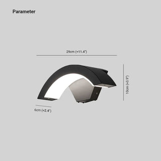 Ray Moderna Insolito LED Piccolo Applique da Esterni