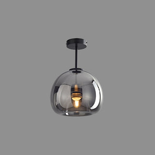 Arisha Moderno LED Lampade a Sospensione Cupola Vetro Oro/Nero Trasparente