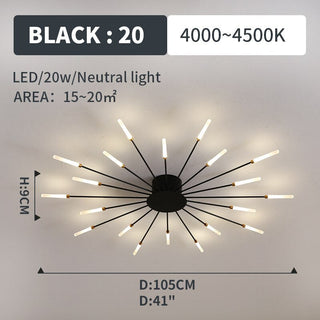 Arisha Moderni LED Montaggio Incasso Plafoniere Fuochi Artificiali
