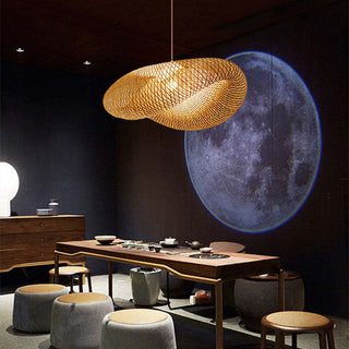Ritta Moderne LED Lampade a Sospensione Bambù Sala da Pranzo/Cucina