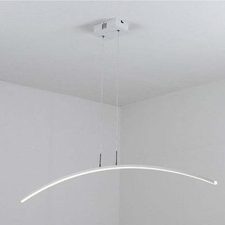 Arisha Moderna LED Curvo Lineare Lampada a Sospensione Nero/Bianco Sala da Pranzo/Soggiorno/Camera da Letto