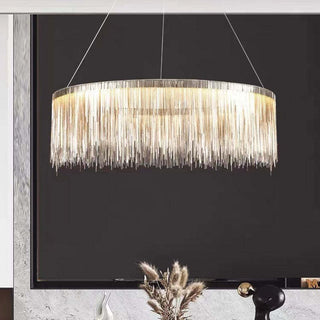 Arisha Lusso LED Lampada a Sospensione Catena Nappa