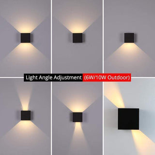 Ray Applique da Esterni Quadrato Regolabile LED