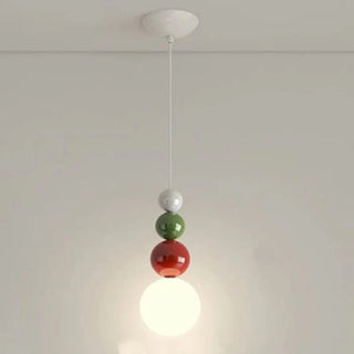 Valentina Moderno LED Metallo Sospensione Bianco Verde Rosso