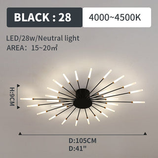 Arisha Moderni LED Montaggio Incasso Plafoniere Fuochi Artificiali