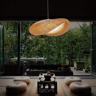 Ritta Moderne LED Lampade a Sospensione Bambù Sala da Pranzo/Cucina