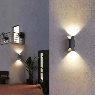 Ray Minimalismo LED Applique da Esterno Curva Montate Corridoio